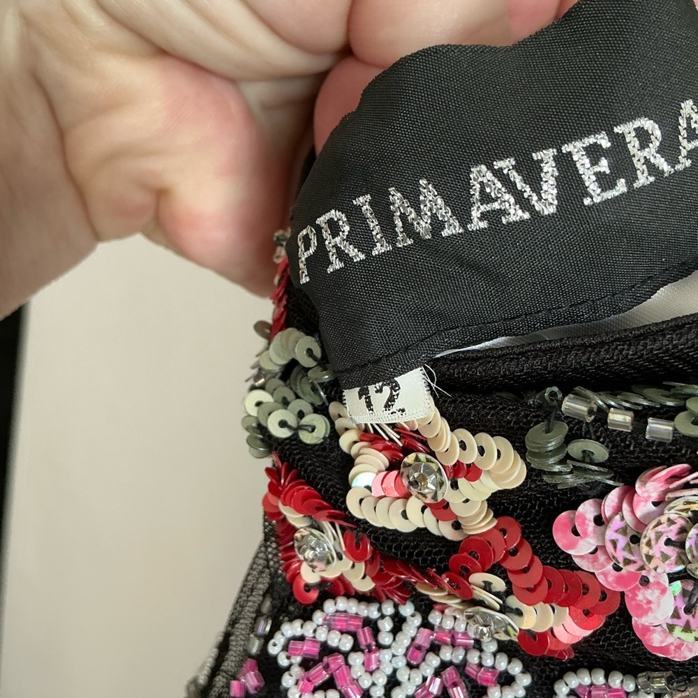 Primavera Couture Black Floral Maxi Dress - Picture 3 of 3